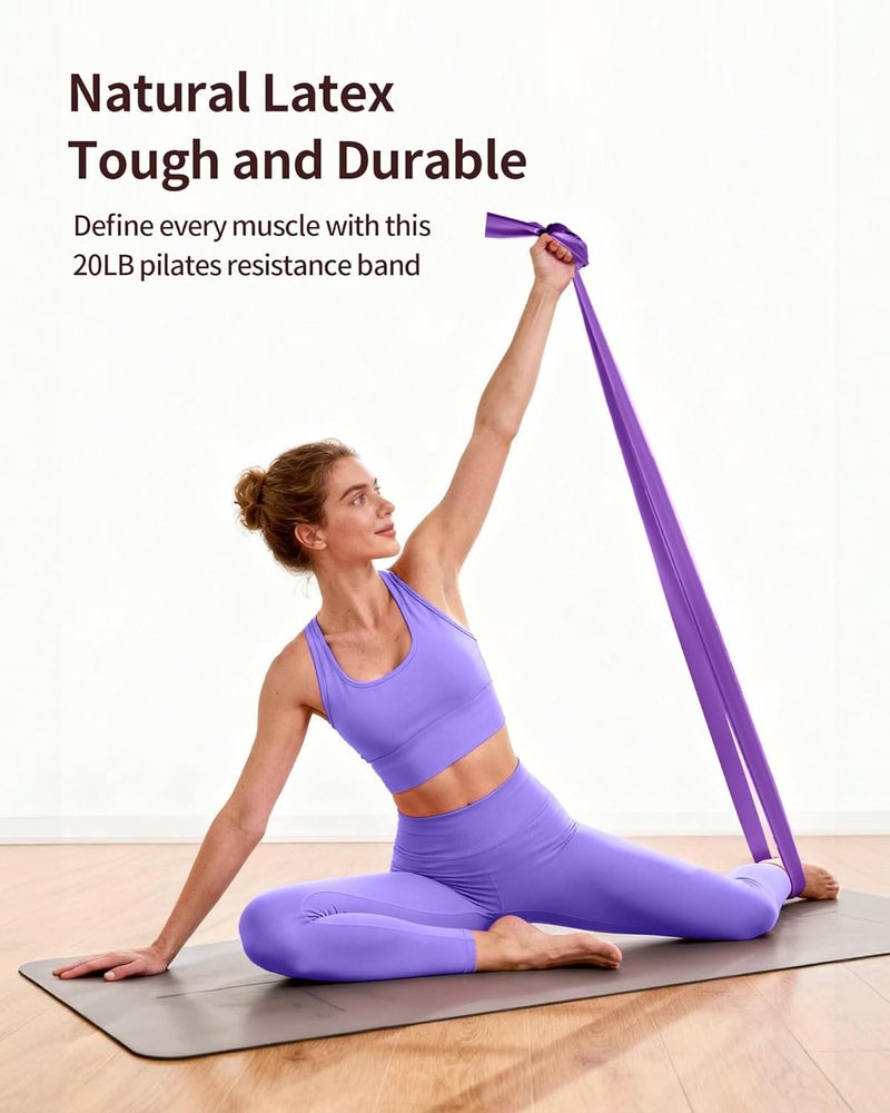 KINTHEA Store Home Pilates Kit for Women, Essentials Pilates Equipment Set with 14‘’ Pilates Ring and Mini Ball, 5 Resistance Bands & Accessories, Tutorial Charts, Pilates Ring Set for Beginners Workout at Home - Image 5
